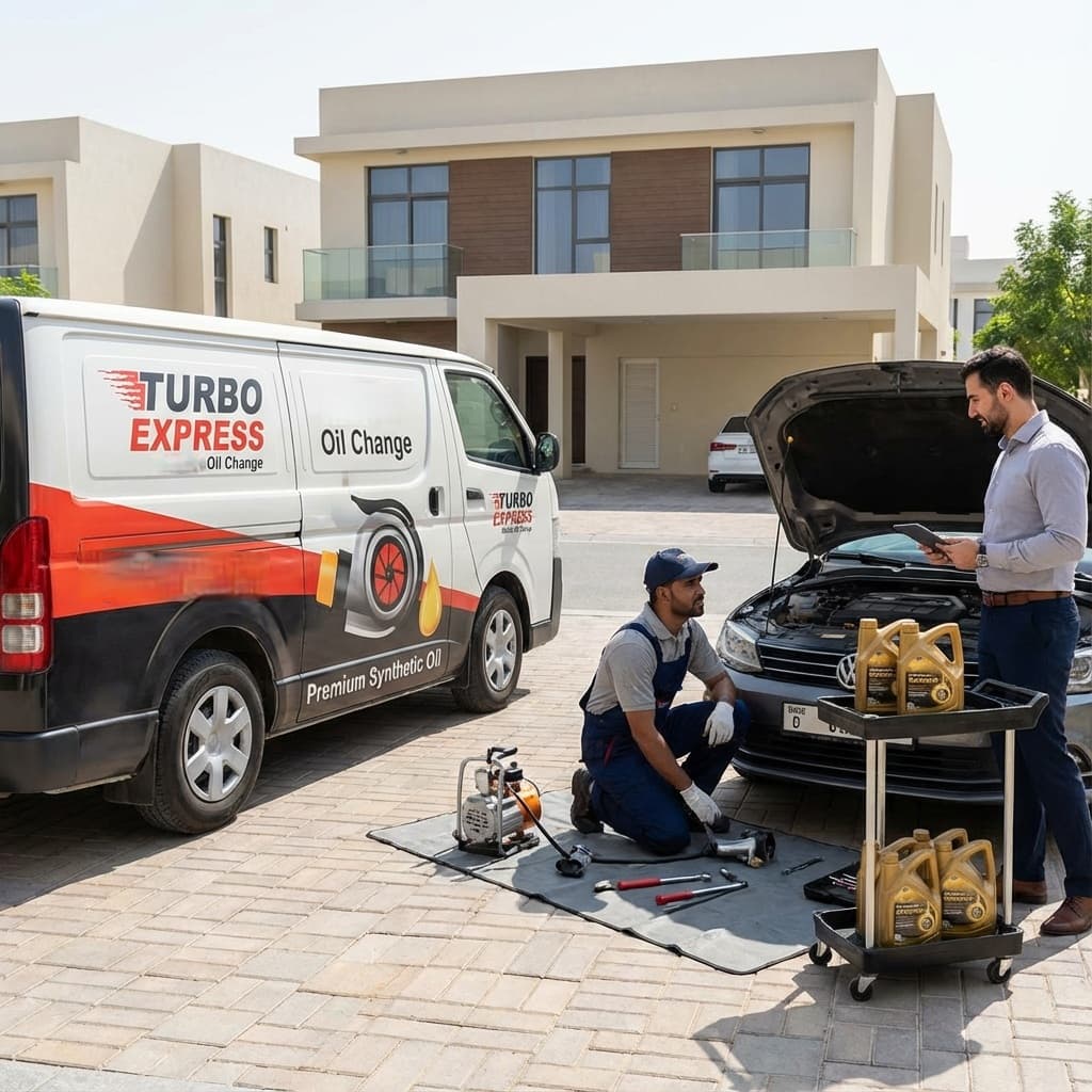 Mobile Oil Change Service Dubai